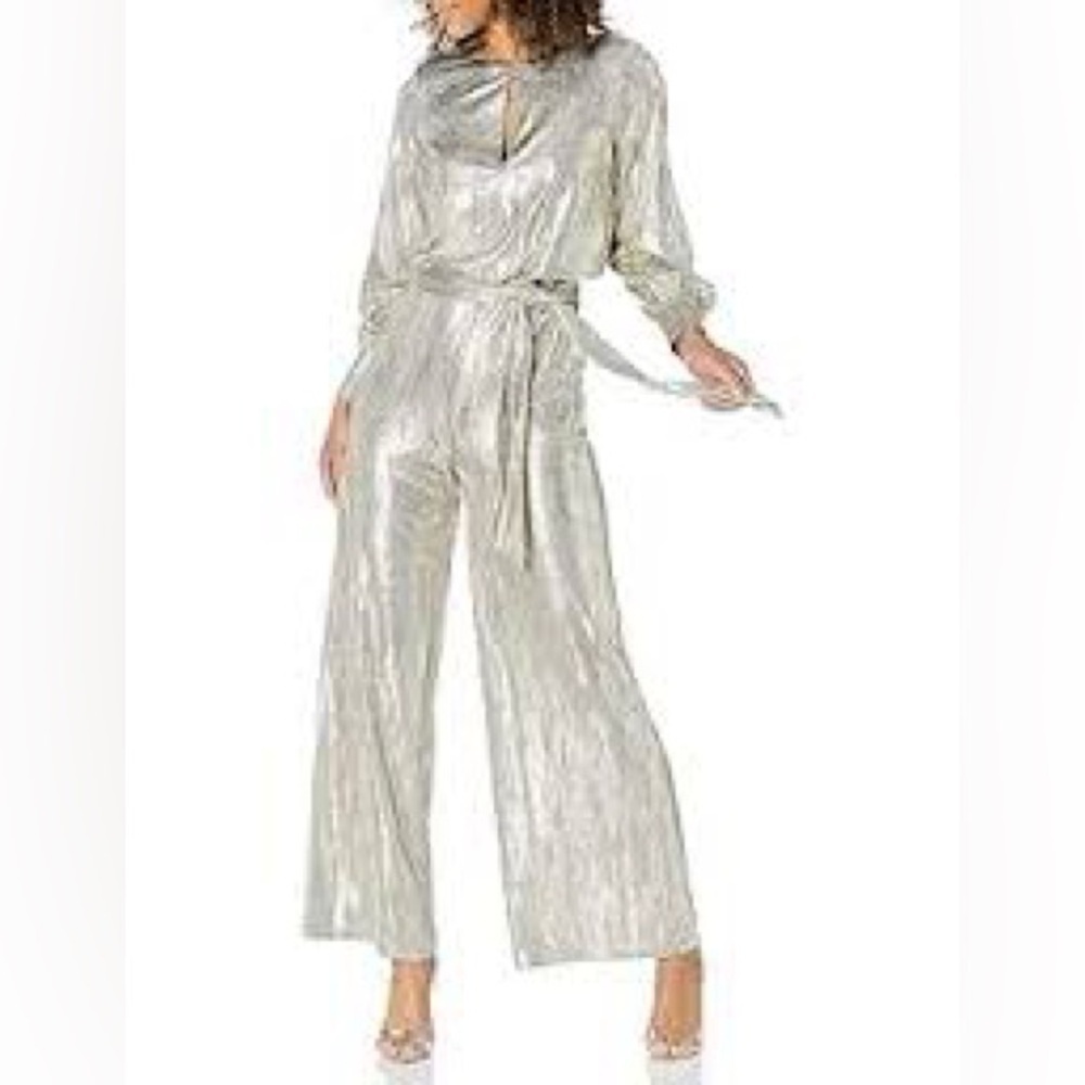 Vince Camuto metallic jumpsuit, NWT size 6